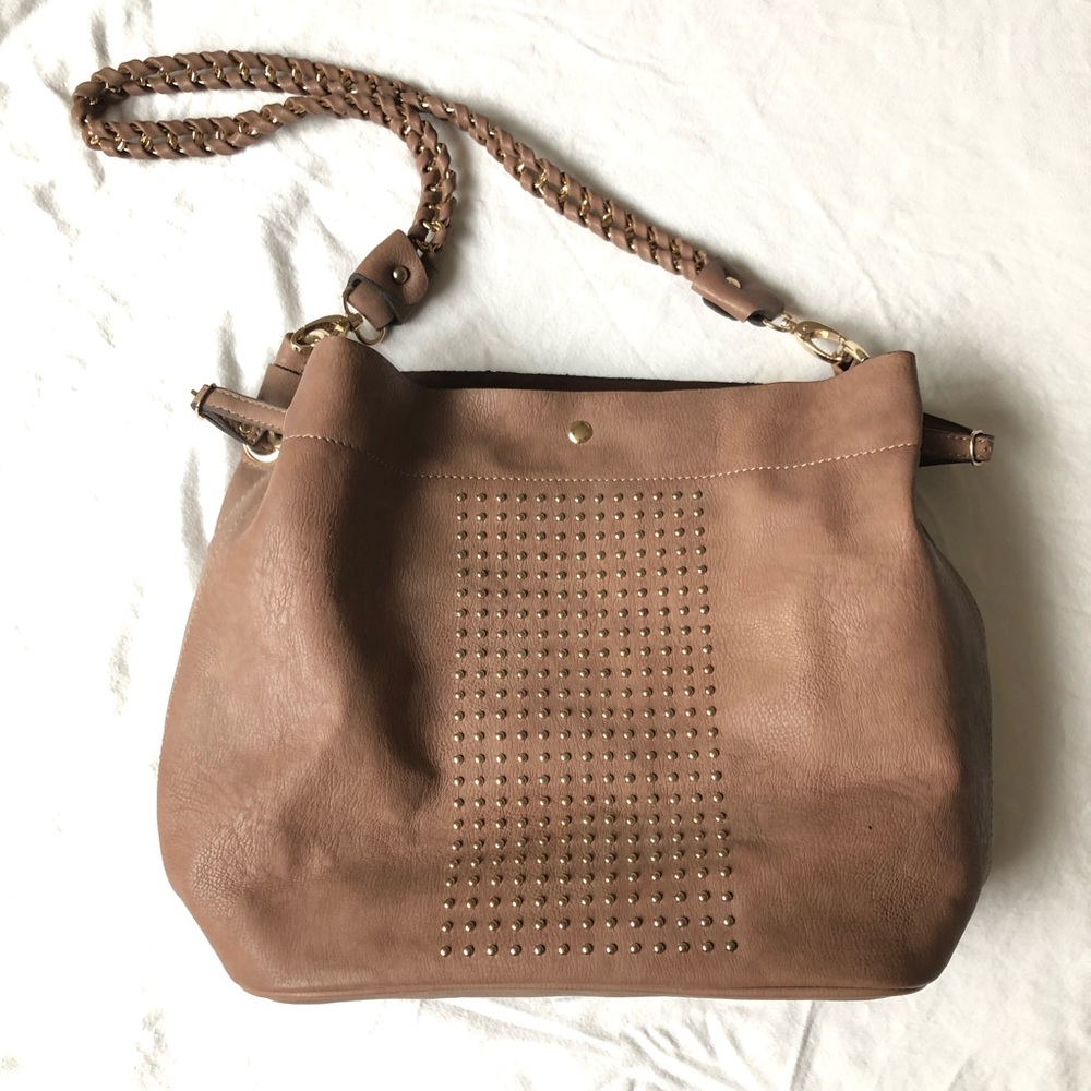 STREET LEVEL vegan leather purse w matching clutch